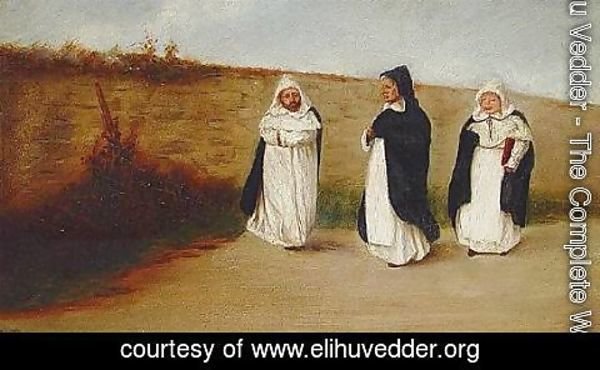 Elihu Vedder - The Three Monks