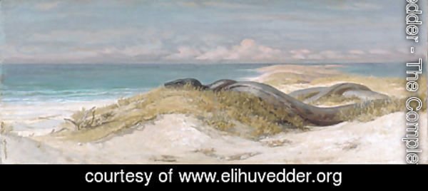 Elihu Vedder - Lair of the Sea Serpent 1899