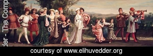 Elihu Vedder - Wedding Procession 1872-1875