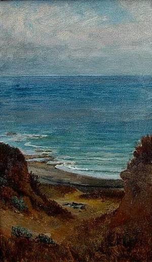 Elihu Vedder - Tirranian Sea (Study for Memory)