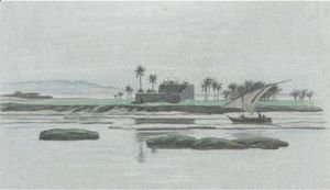 Elihu Vedder - Sailboat On The Nile
